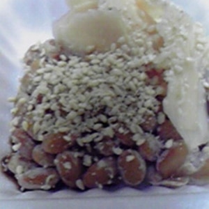 納豆の食べ方-新生姜＆すりごま♪
